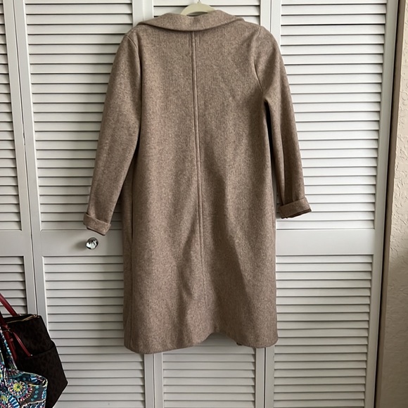 Zara tan long line coat size medium - Picture 5 of 5